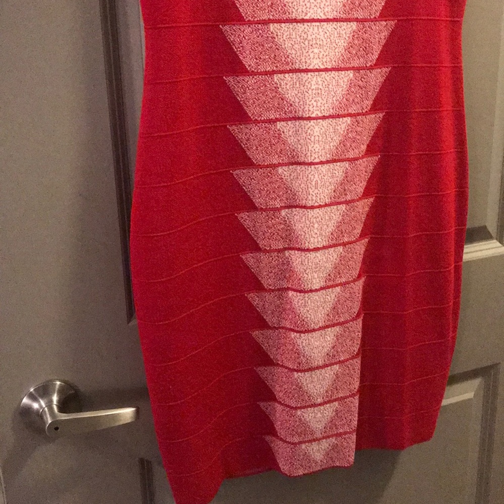NWT Red Ivory bodycon dress Large - Picture 3 of 5